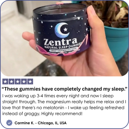 Zentra Melatonin-Free Sleep Gummies
