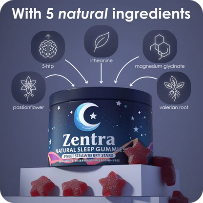 Zentra Melatonin-Free Sleep Gummies